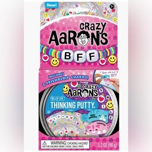 NEW! Crazy Aaron’s Thinking Putty BFF Charms Stretch, Bounce, Pop, Tear, Sculpt